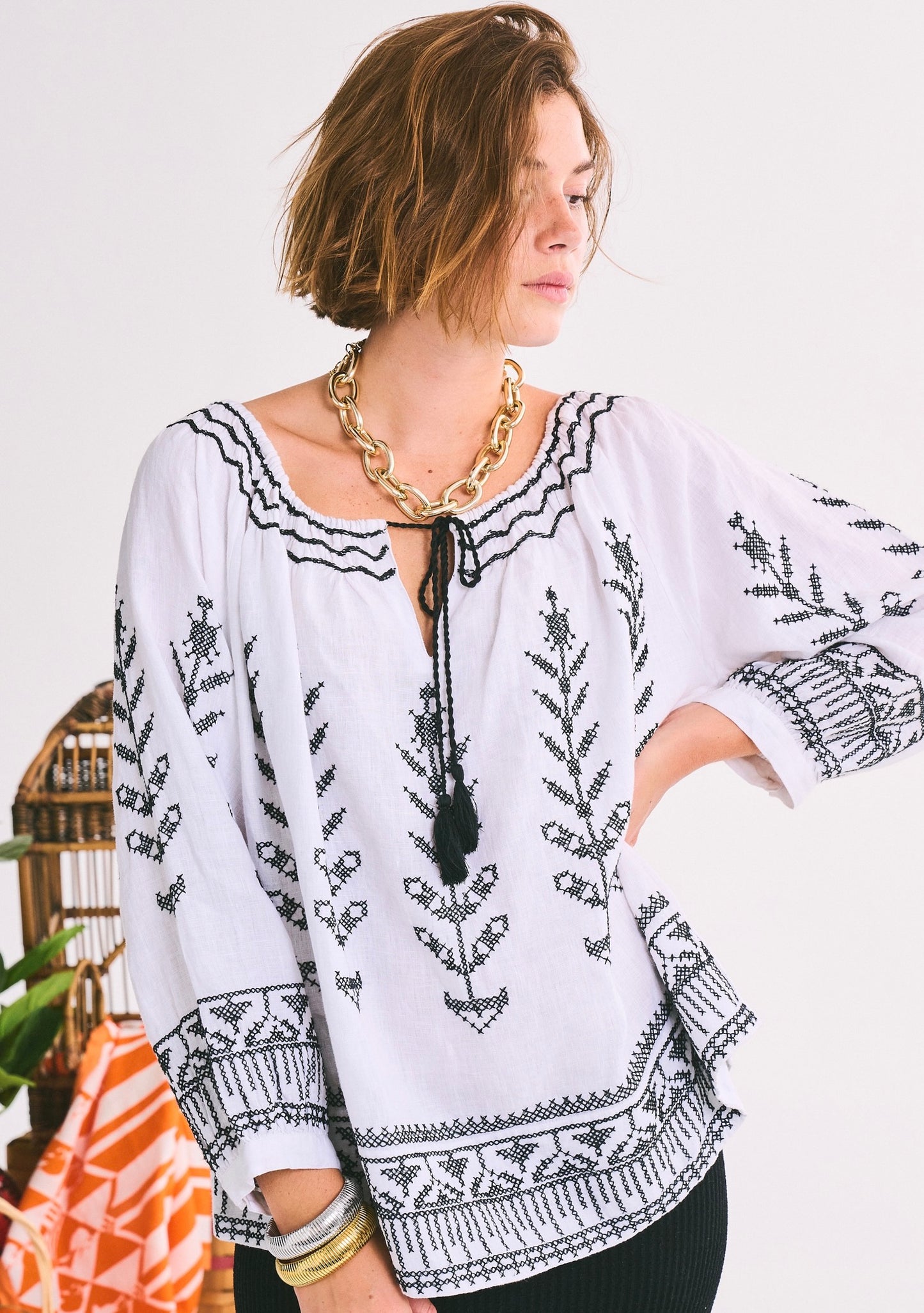 Delray Blouse | Linen