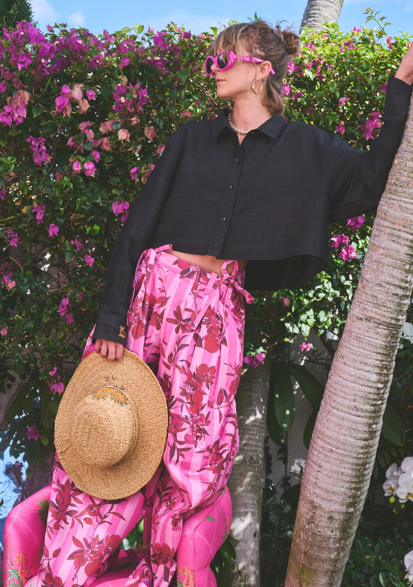 Golfview Crop Top | Silk Dupioni