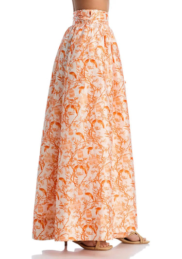 Atlantic Maxi Ball Skirt | Silk Dupioni Coniglio Palm Beach