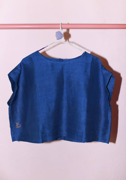 Eve Crop Top | Silk Dupioni