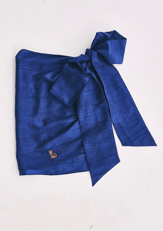 Mini Wrap Skirt | Silk Dupioni