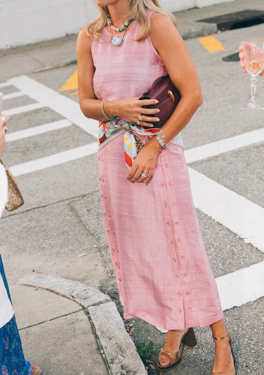 Palmo Midi Dress | Silk Dupioni