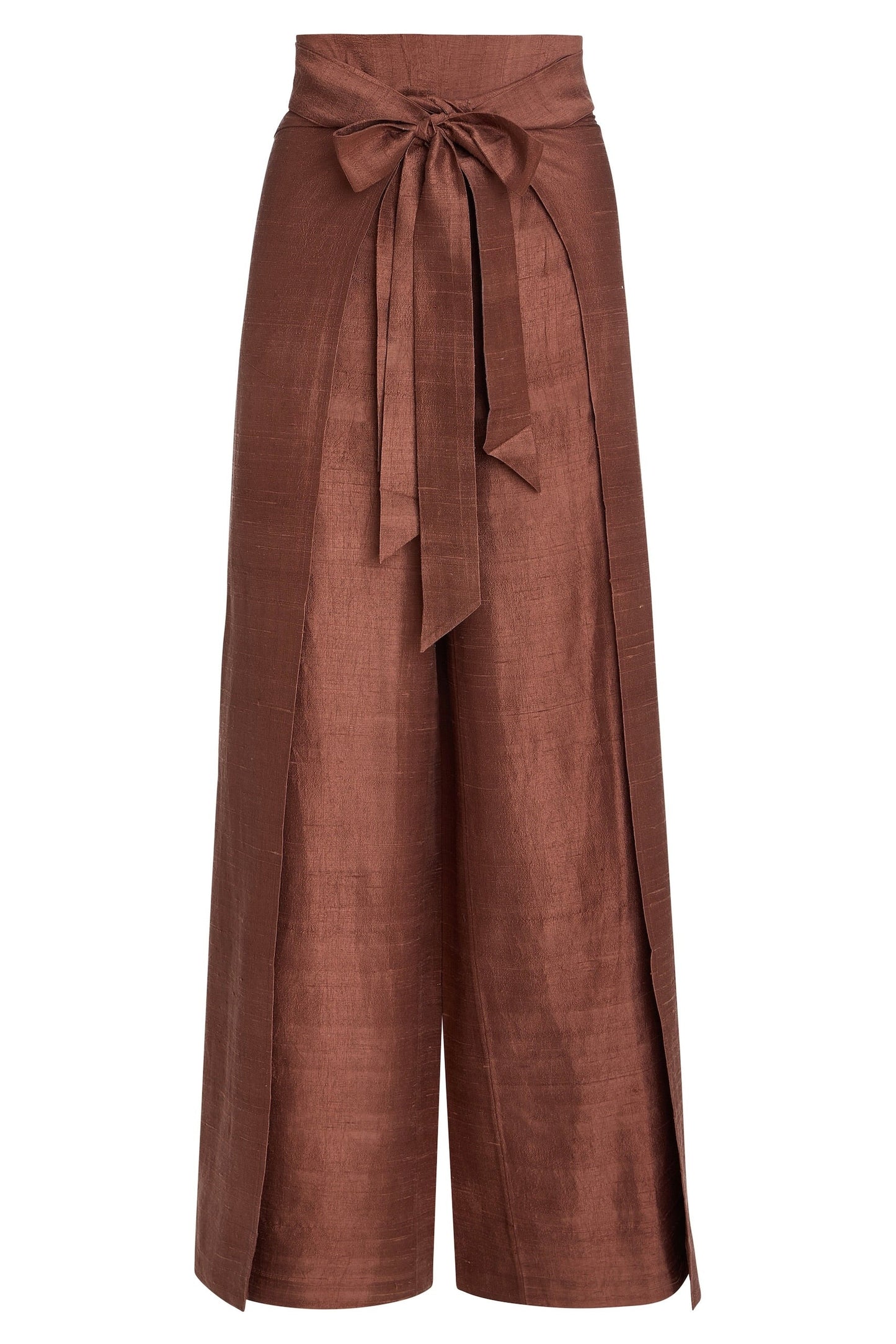 Two Panel Wrap Pant | Silk Dupioni