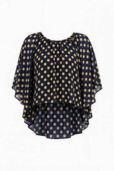 Flora High Low Flutter Top | Viscose Chiffon