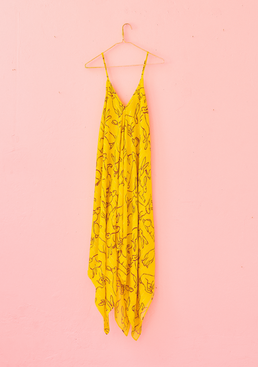 Handkerchief Dress | Viscose Lurex