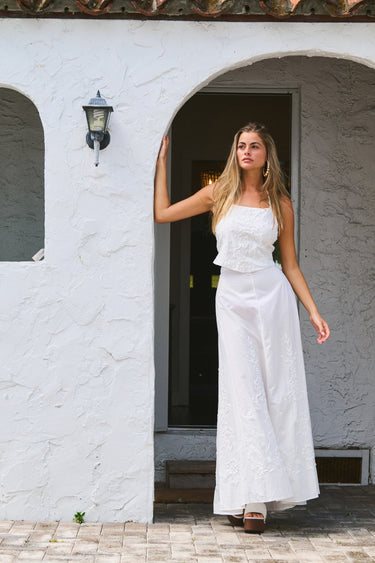 Reed Tie Top | Cotton Poplin