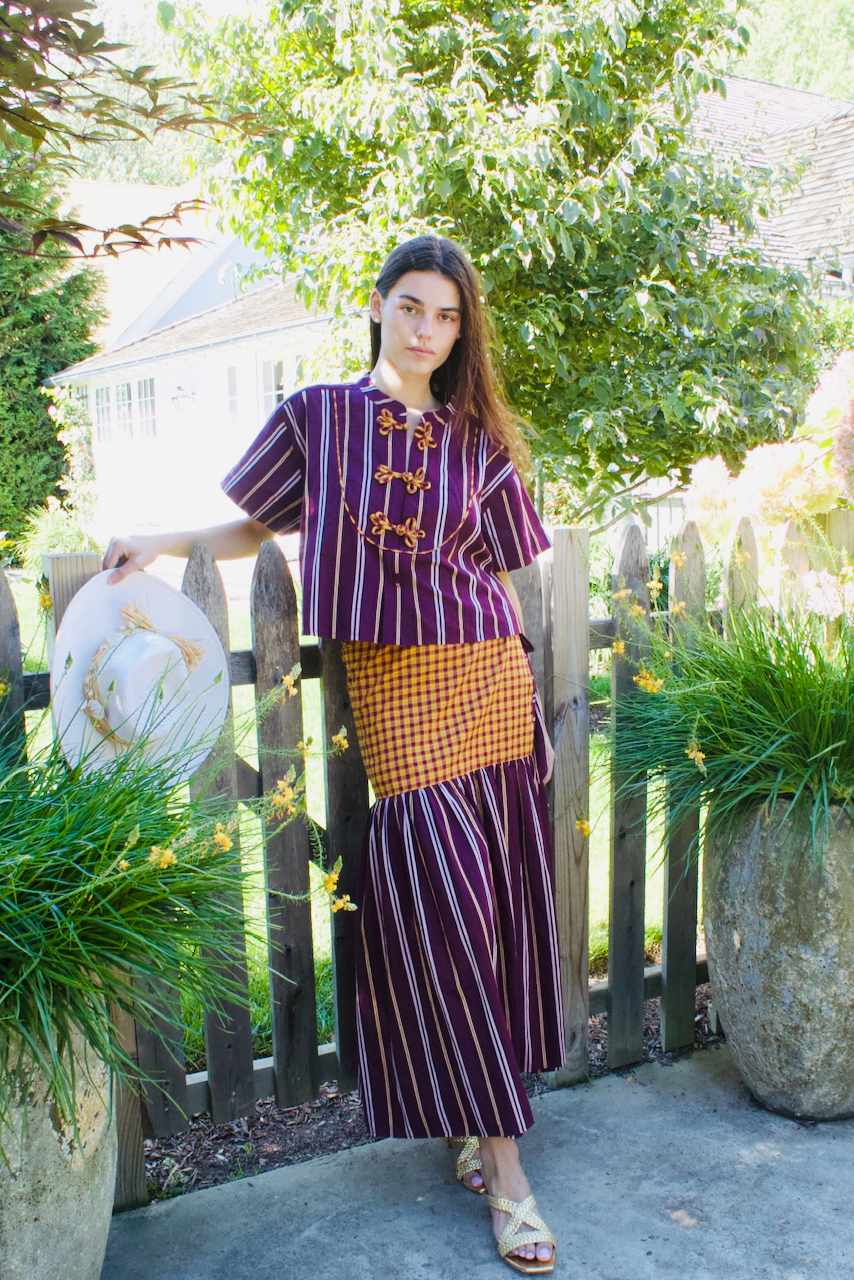 コズミックワンダー European Stripe Wrapped Skirt COSMIC WONDER コズミックワンダー European Stripe Wrapped Skirt COSMIC WONDER