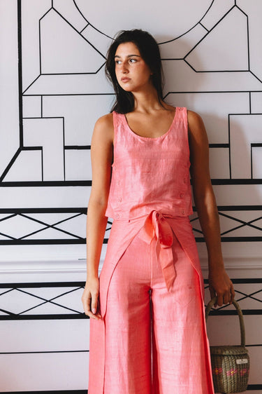 Palmo Tank | Silk Dupioni