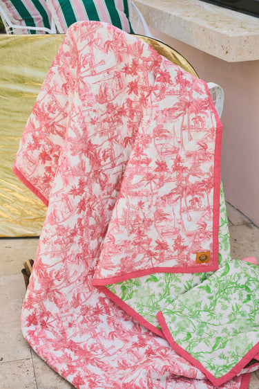 Queen Reversible Quilt | Cotton Percale