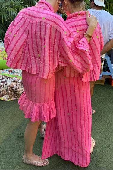 Mini Ruffle Power Pareo | Cotton Gauze Coniglio Palm Beach