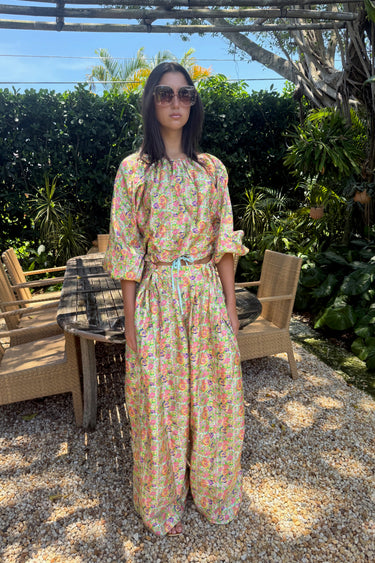 Banyan Pleated Snap Pant | Silk Dupioni