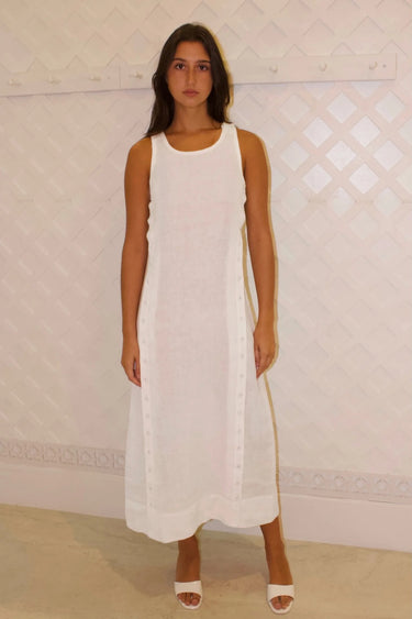 Palmo Midi Dress | Linen