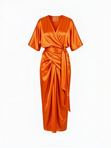 Gladys Tie Knot Dress | Silk Charmeuse