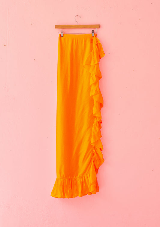 Classic Ruffle Power Pareo™ | Viscose Satin