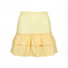 Gogo Cinch Back Mini Skirt | Cotton Yarn Dye Coniglio Palm Beach
