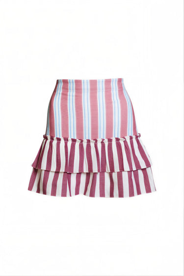 Gogo Cinch Back Mini Skirt | Yarn Dye Cotton