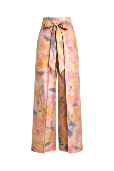 Two Panel Wrap Pant | Silk Dupioni