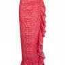 Hand Dye Ruffle Power Pareo™ | Silk Dupioni Coniglio Palm Beach
