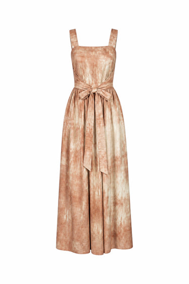 Pinafore Maxi Dress | Silk Dupioni