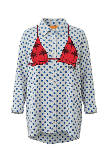 Business Casual Button Down | Cotton Voile Coniglio Palm Beach