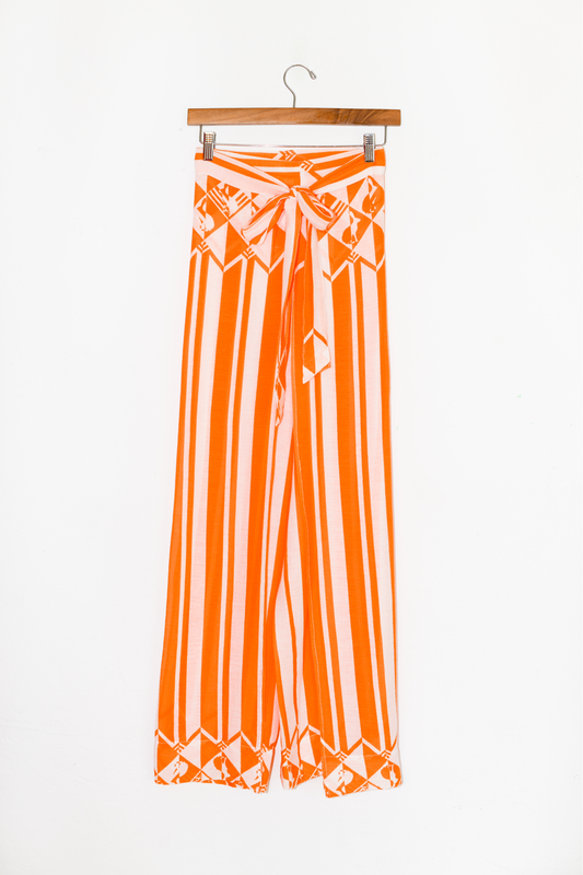 Two Panel Wrap Pant | Crinkle Cotton