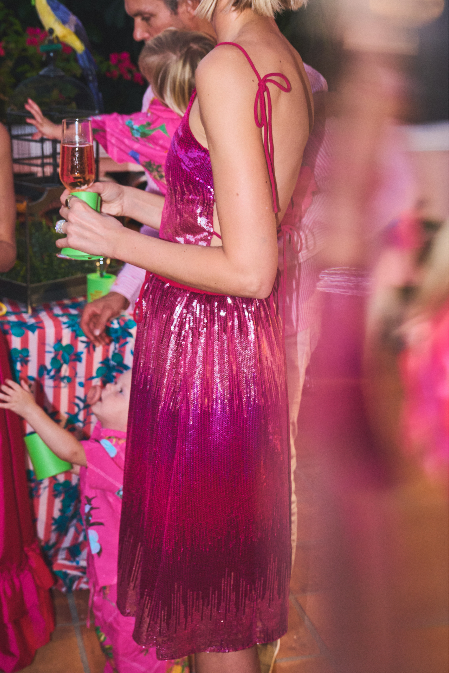 Convertible Skirt + Strapless Mini Dress |  Sequin