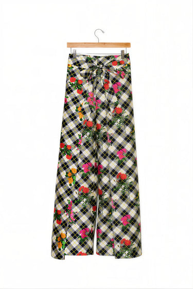 Two Panel Wrap Pant | Silk Dupioni