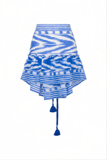 Cinch Back Mini Skirt | Cotton Gauze