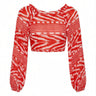 Long Sleeve Laurie Crop Top | Cotton Gauze Coniglio Palm Beach