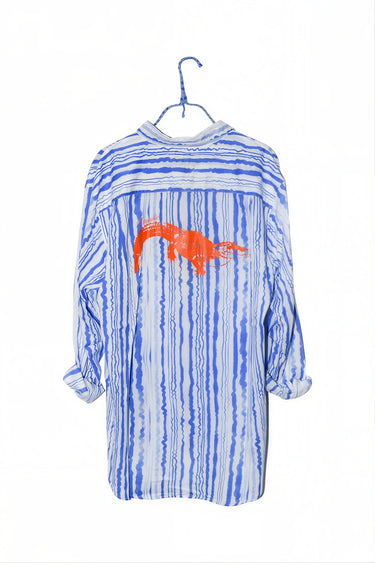 Business Casual | Classic Button Down with Screenprinting Coniglio Palm Beach