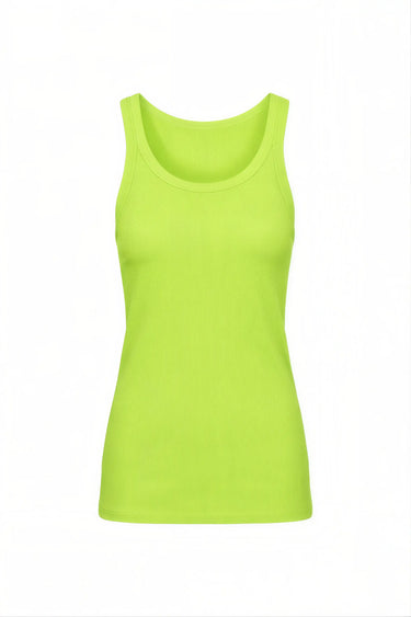 Scoop Neck Tank | Ribbed Cotton Coniglio Palm Beach