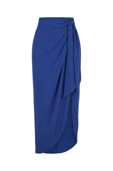 Sloane Wrap Around Slit Midi Skirt | Silk CDC