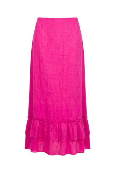 Gogo Cinch Back Midi Skirt | Silk Dupioni