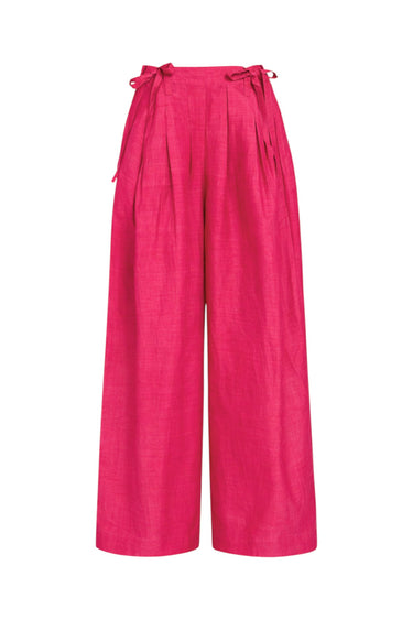 Banyan Pleated Snap Pant | Silk Dupioni