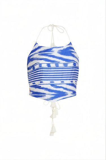 Reed Tie Top | Silk Dupioni Coniglio Palm Beach