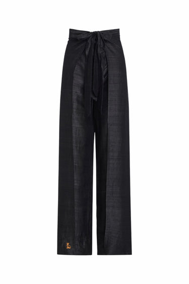 Two Panel Wrap Pant | Silk Dupioni