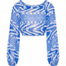 Long Sleeve Laurie Crop Top | Cotton Gauze Coniglio Palm Beach
