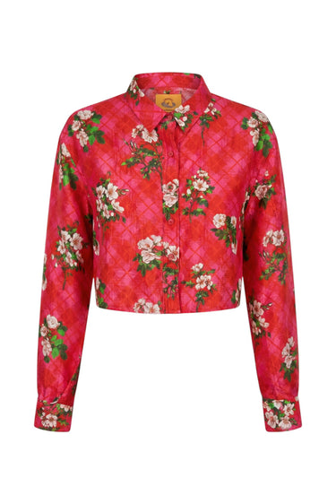 Cropped Classic Button Down | Silk Dupioni