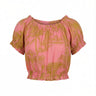 Laurie Crop Top | Medium Weight Cotton Voile Coniglio Palm Beach