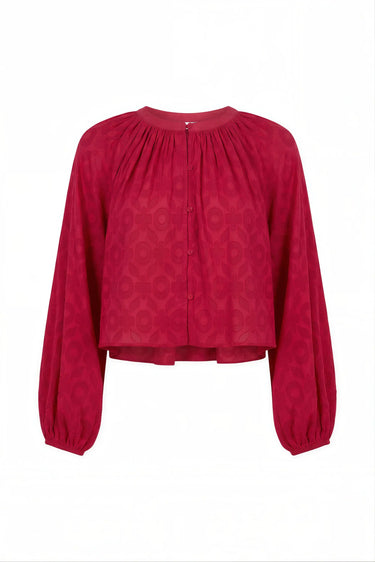 Royal Blouse | Cotton Jacquard Coniglio Palm Beach