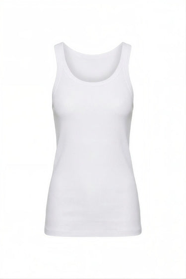 Scoop Neck Tank | Ribbed Cotton Coniglio Palm Beach