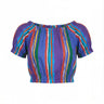 Laurie Crop Top | Medium Weight Cotton Voile Coniglio Palm Beach