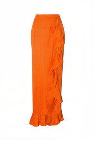 Ruffle Power Pareo™  | Silk Dupioni Coniglio Palm Beach