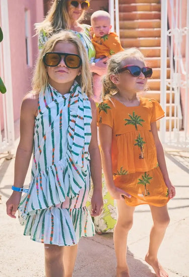 Kids Frances Flutter Top | Cotton Gauze Coniglio Palm Beach