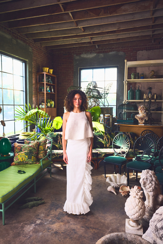 Classic Ruffle Power Pareo™ | Silk Dupioni