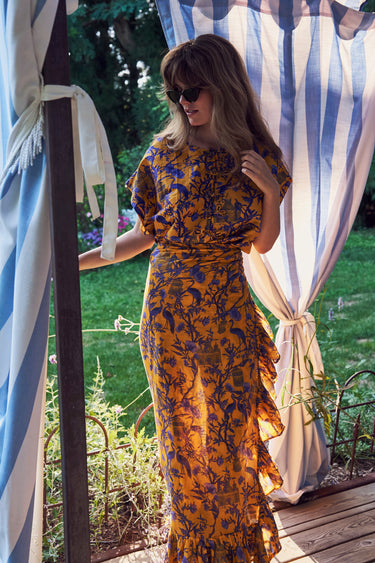 Eve Top w/ Frog Closure | Silk Dupioni