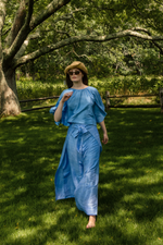 Two Panel Wrap Pant | Silk Dupioni