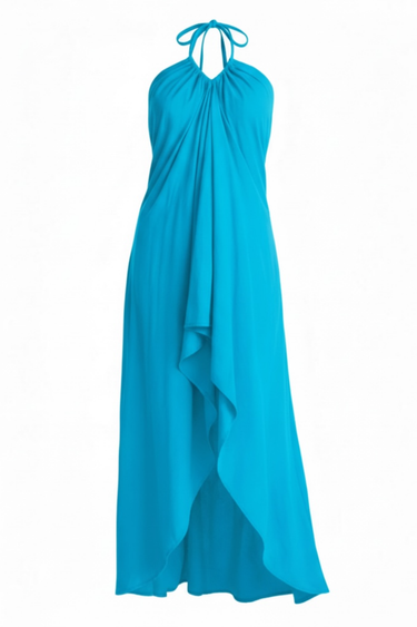 Seaspray Halter Maxi Dress | Cotton Voile