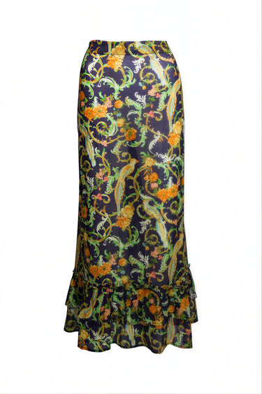 Gogo Cinch Back Midi Skirt | Cotton Gauze