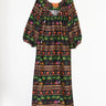 V Neck Maxi Dress | Silk Dupioni Coniglio Palm Beach